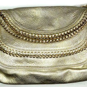 R.J. Graziano Gold Shoulder Bag NEW w/ Dust Bag